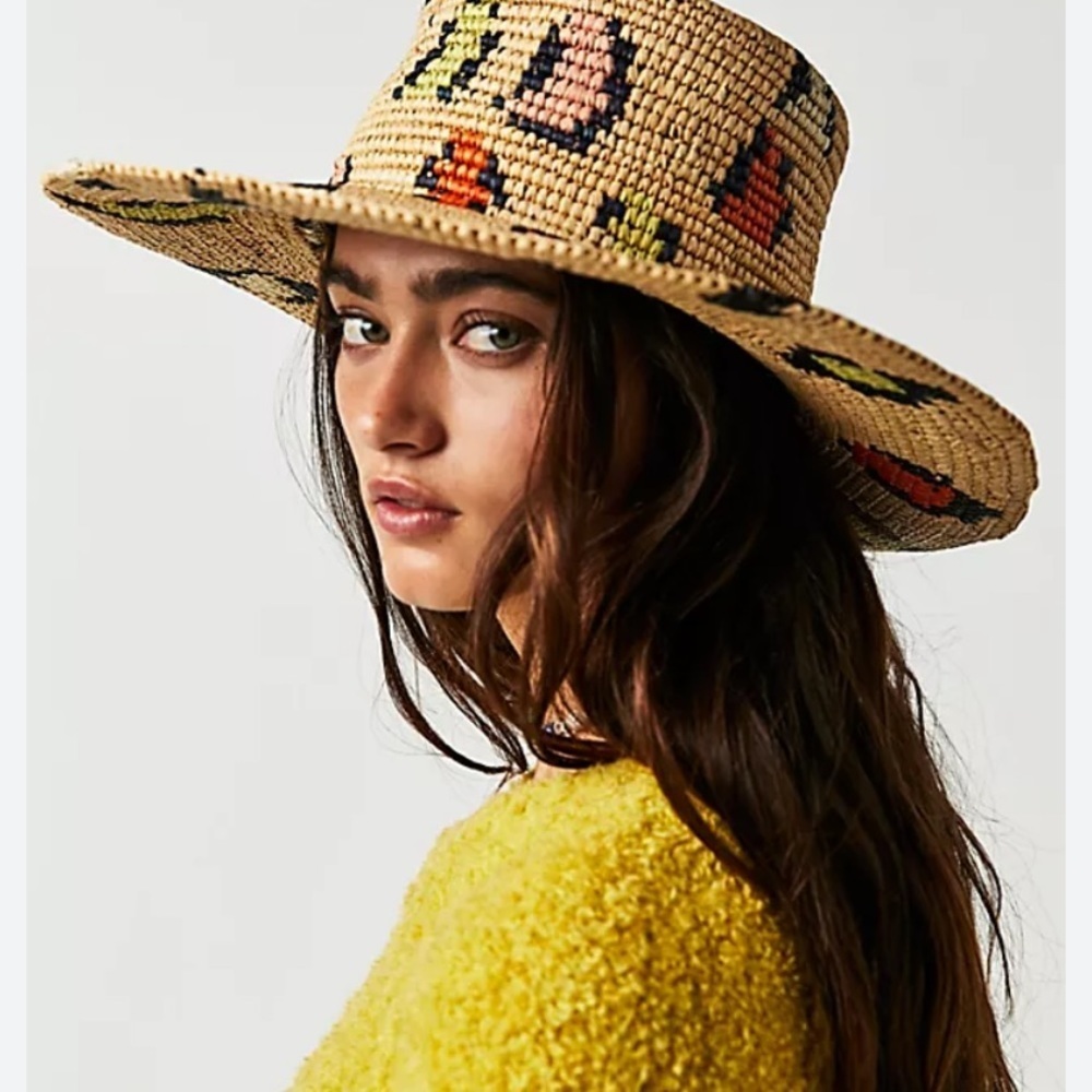 Free People X Greenpacha Grace Bay Hat Size Medium New Without Tags $248 Msrp